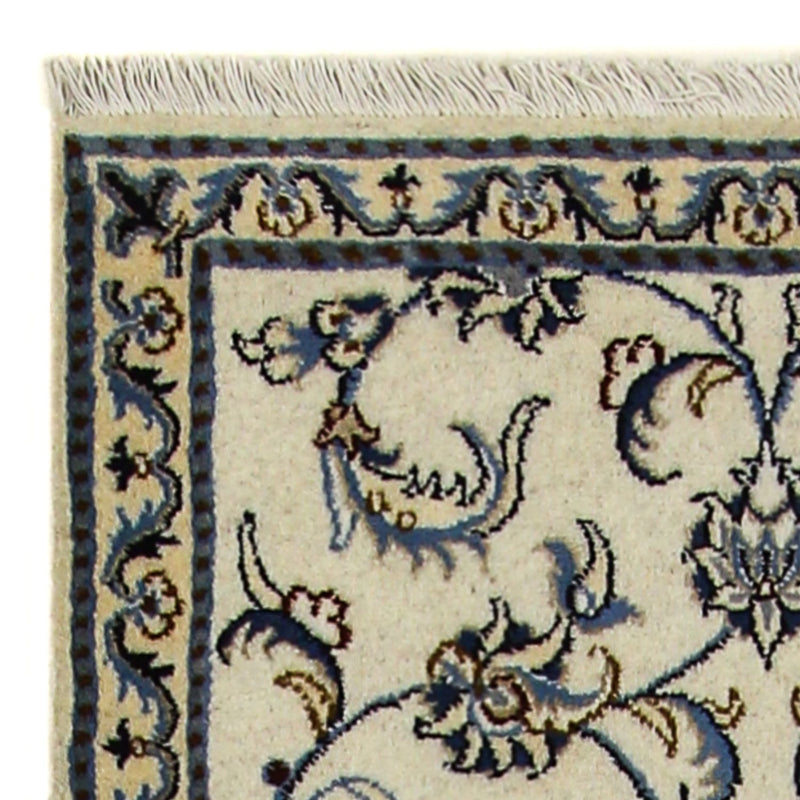 Alfombra de pasillo Alfombra persa - Nain - 194 x 80 cm - beige
