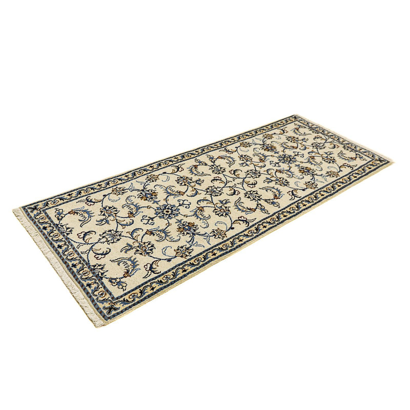 Alfombra de pasillo Alfombra persa - Nain - 194 x 80 cm - beige