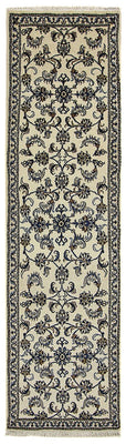 Alfombra de pasillo Alfombra persa - Nain - 284 x 76 cm - beige
