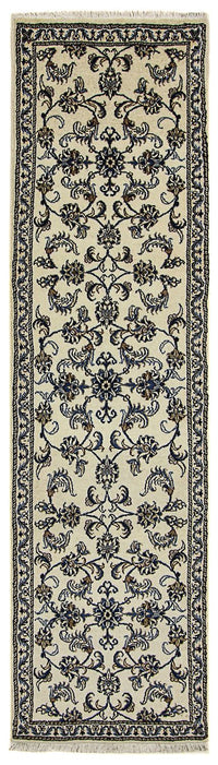 Alfombra de pasillo Alfombra persa - Nain - 284 x 76 cm - beige
