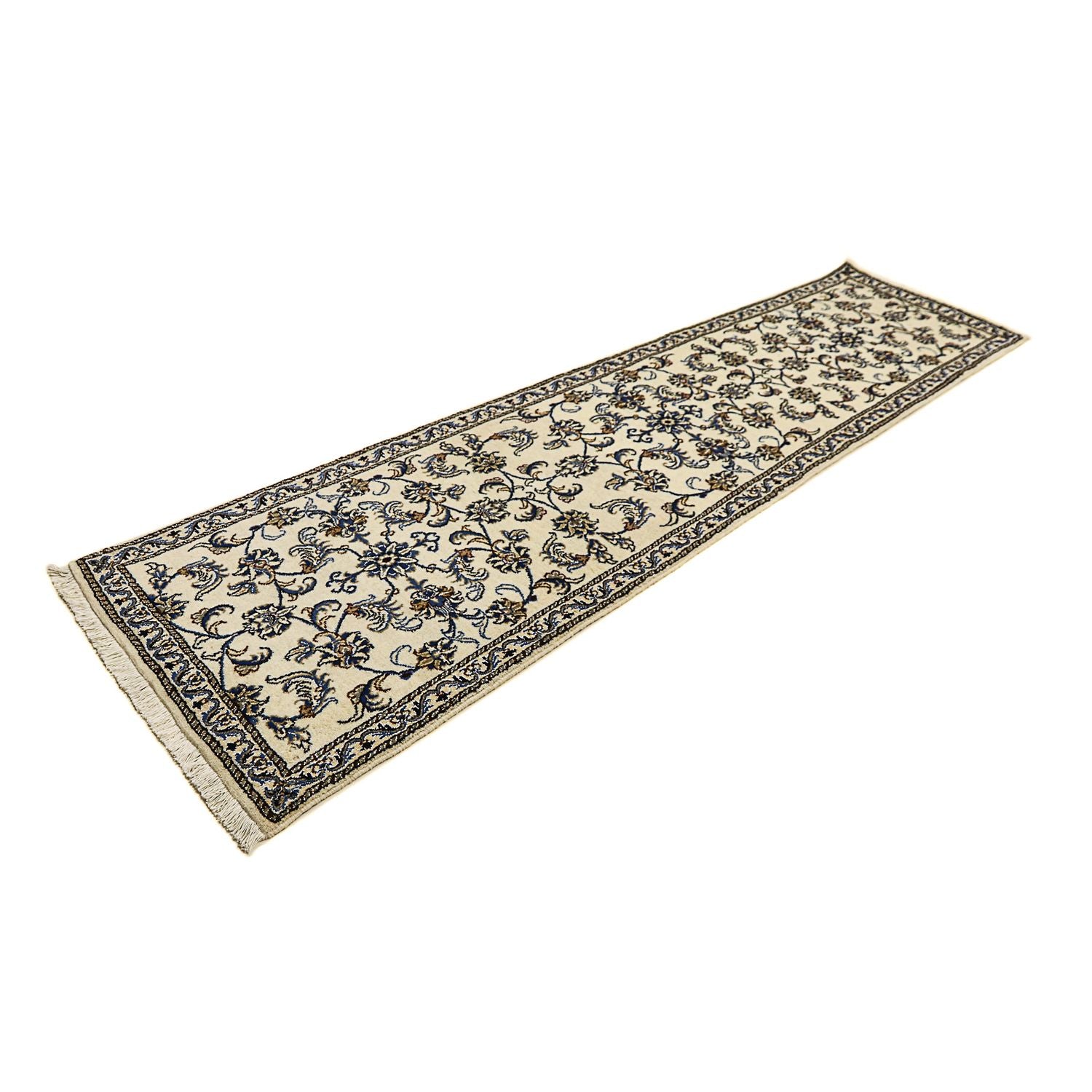 Alfombra de pasillo Alfombra persa - Nain - 284 x 76 cm - beige