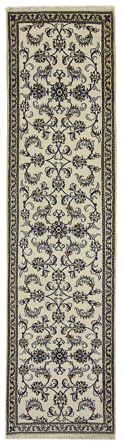 Alfombra de pasillo Alfombra persa - Nain - 300 x 77 cm - beige