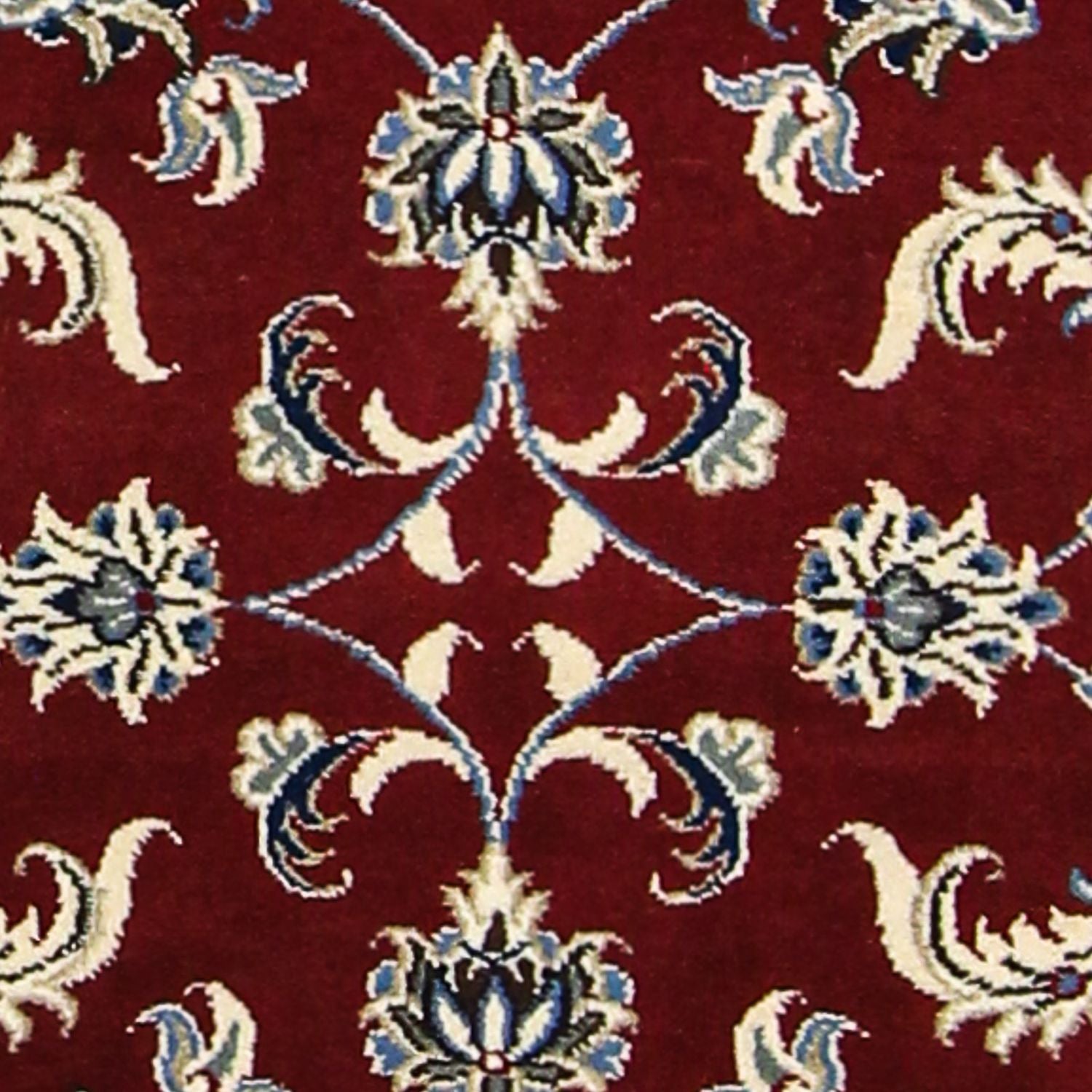 Alfombra de pasillo Alfombra persa - Nain - 197 x 80 cm - rojo oscuro
