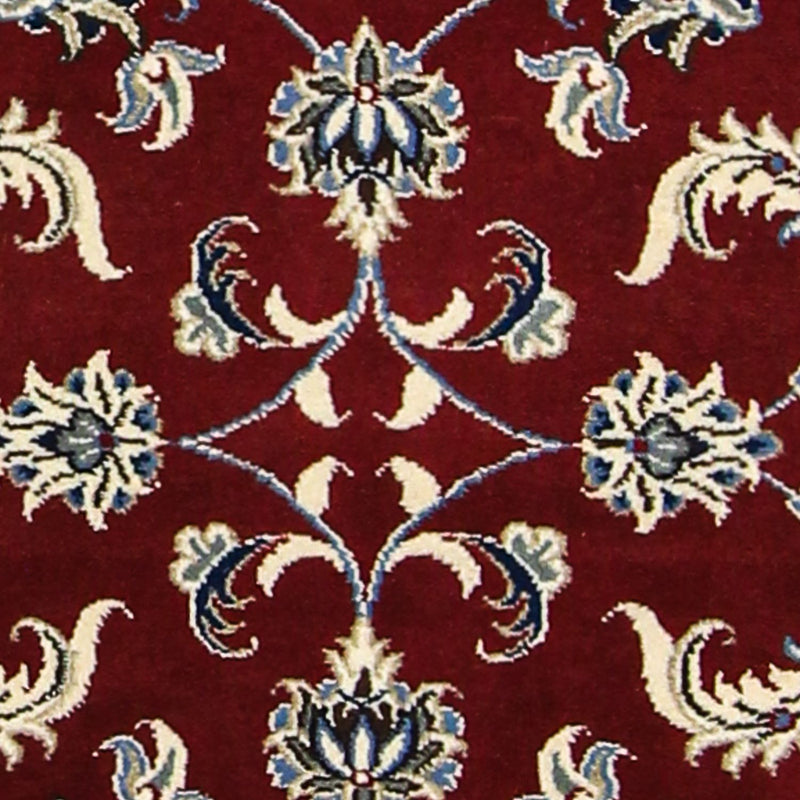 Alfombra de pasillo Alfombra persa - Nain - 197 x 80 cm - rojo oscuro
