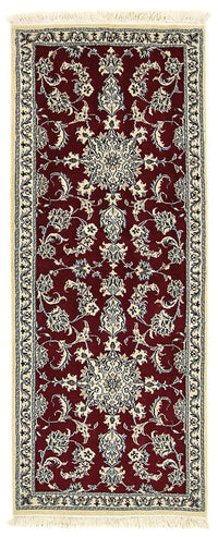 Alfombra de pasillo Alfombra persa - Nain - 193 x 80 cm - rojo oscuro