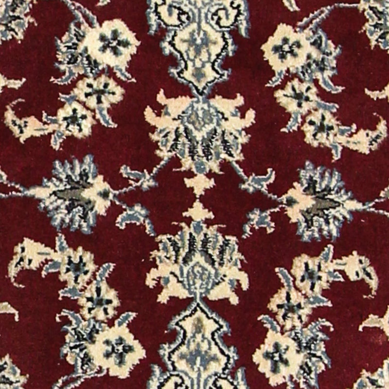 Alfombra de pasillo Alfombra persa - Nain - 193 x 80 cm - rojo oscuro
