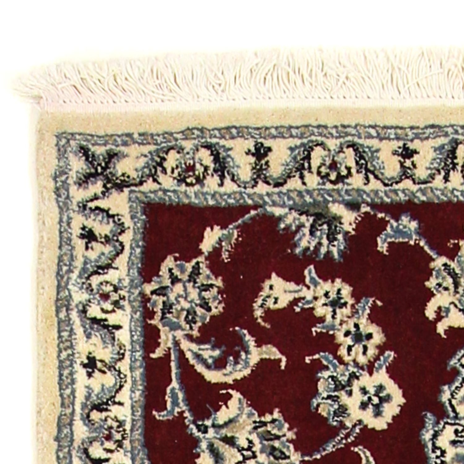 Alfombra de pasillo Alfombra persa - Nain - 193 x 80 cm - rojo oscuro