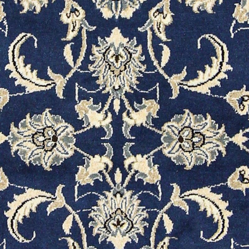 Alfombra de pasillo Alfombra persa - Nain - 243 x 78 cm - azul