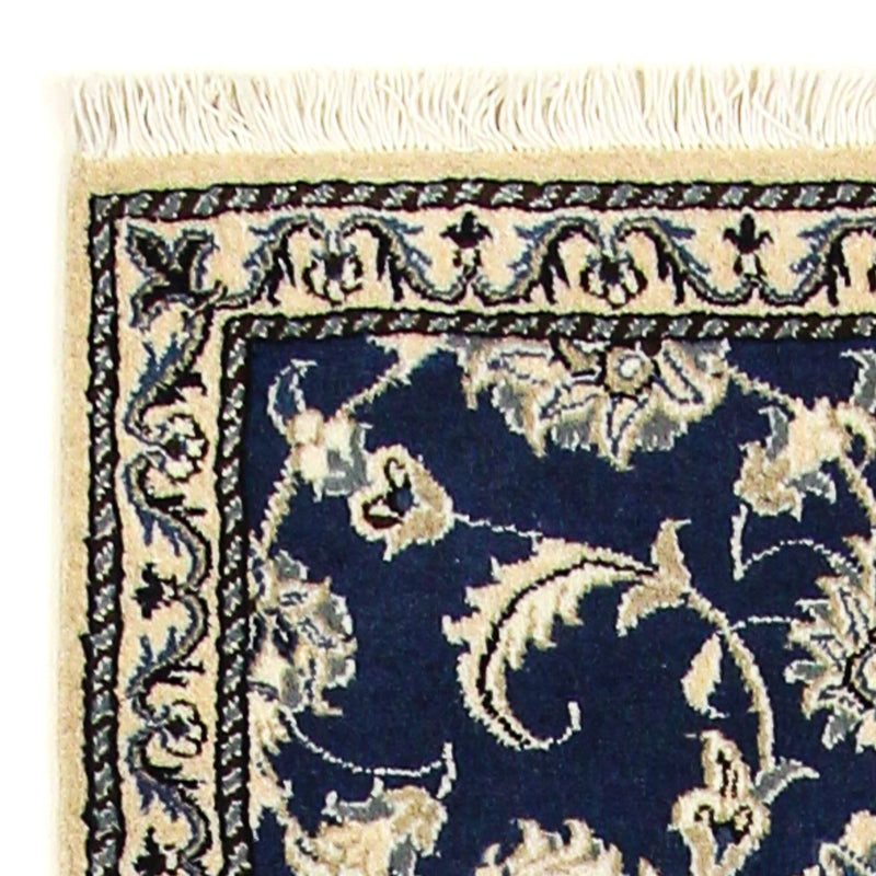 Alfombra de pasillo Alfombra persa - Nain - 243 x 78 cm - azul