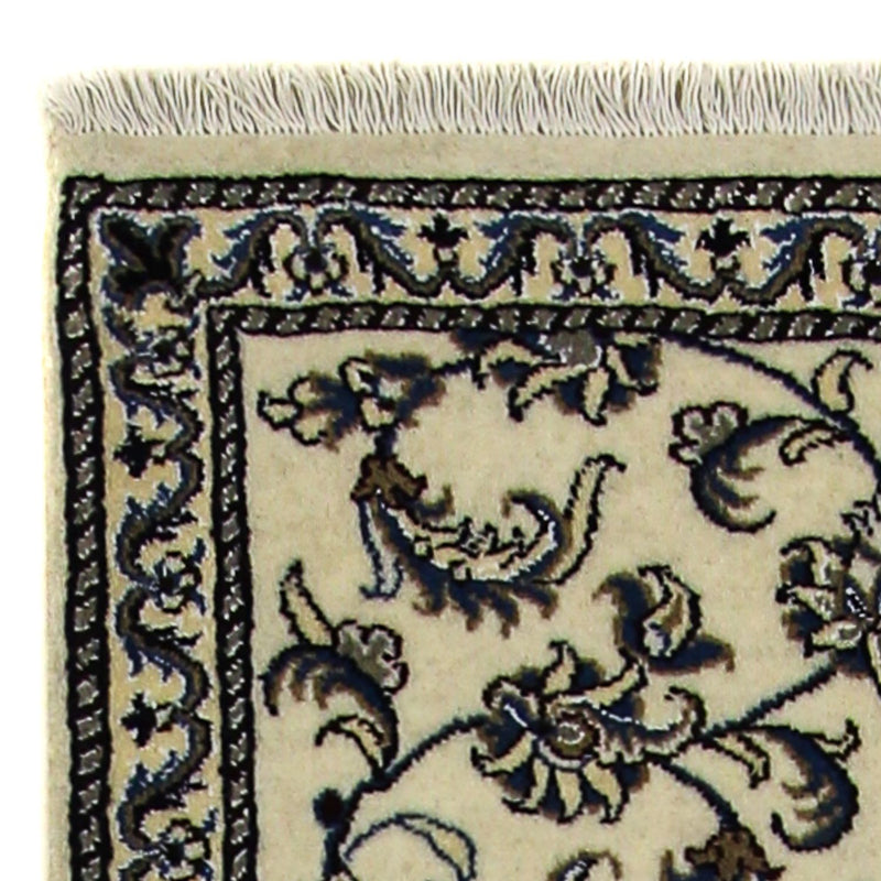 Alfombra de pasillo Alfombra persa - Nain - 197 x 79 cm - beige