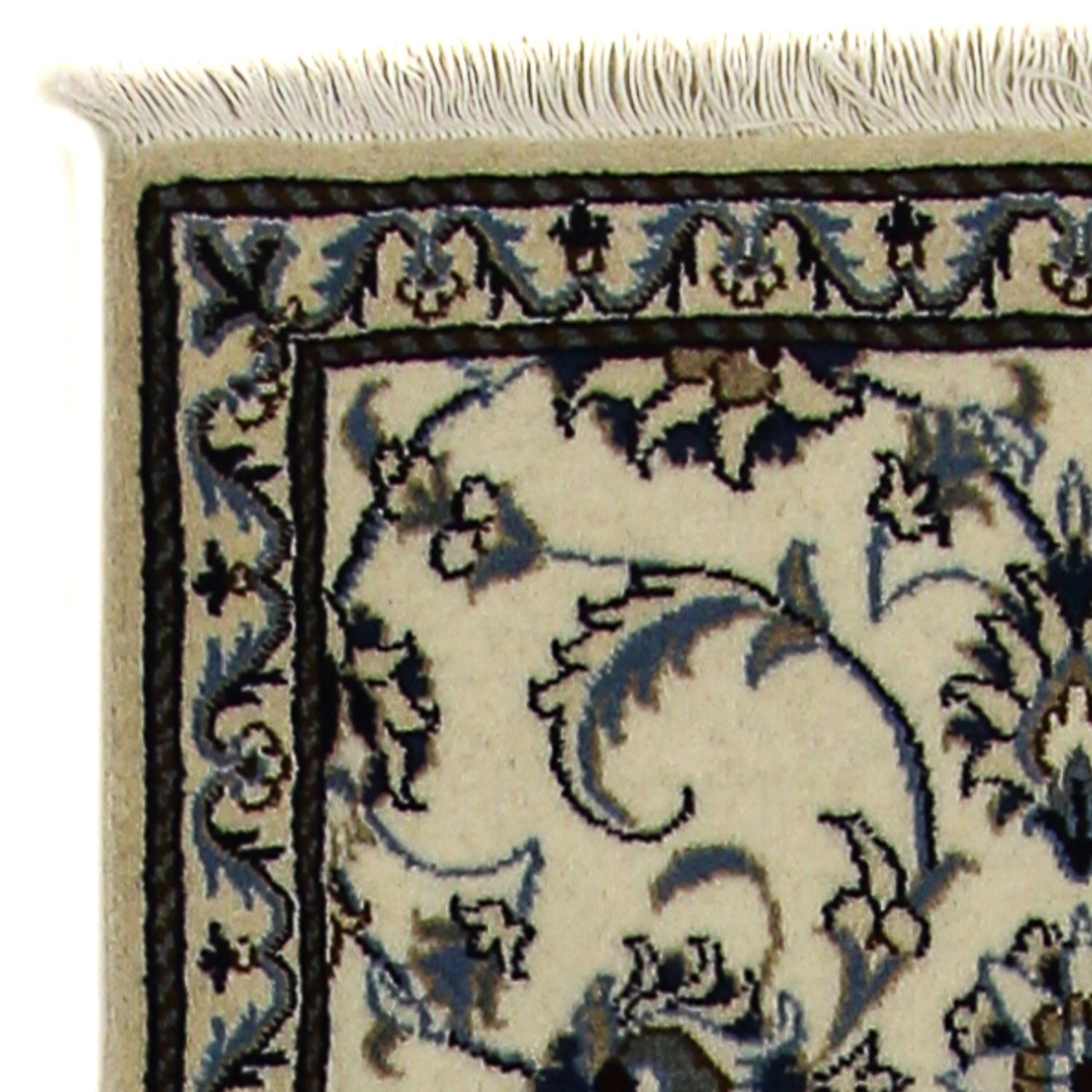 Alfombra de pasillo Alfombra persa - Nain - 247 x 77 cm - beige