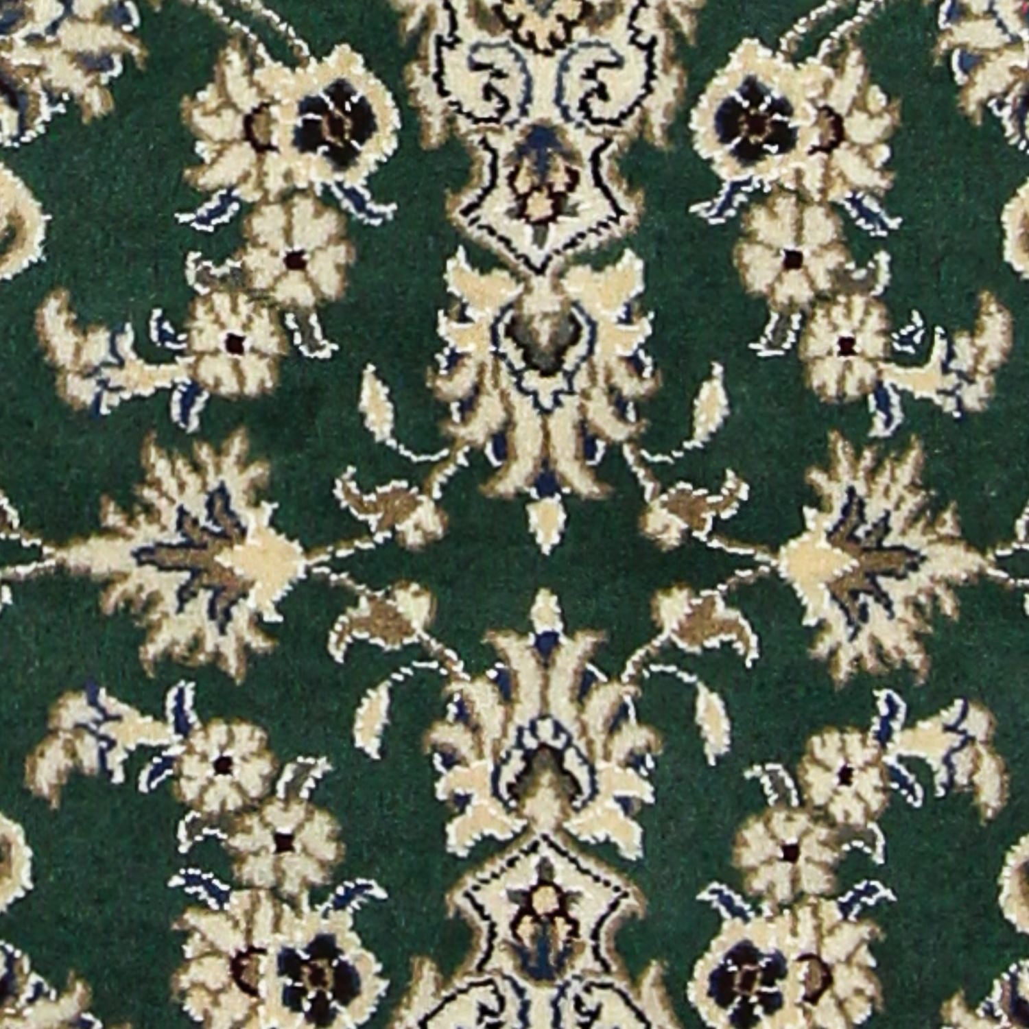 Alfombra de pasillo Alfombra persa - Nain - 200 x 74 cm - verde oscuro