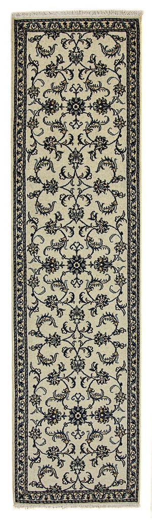 Alfombra de pasillo Alfombra persa - Nain - 296 x 79 cm - beige