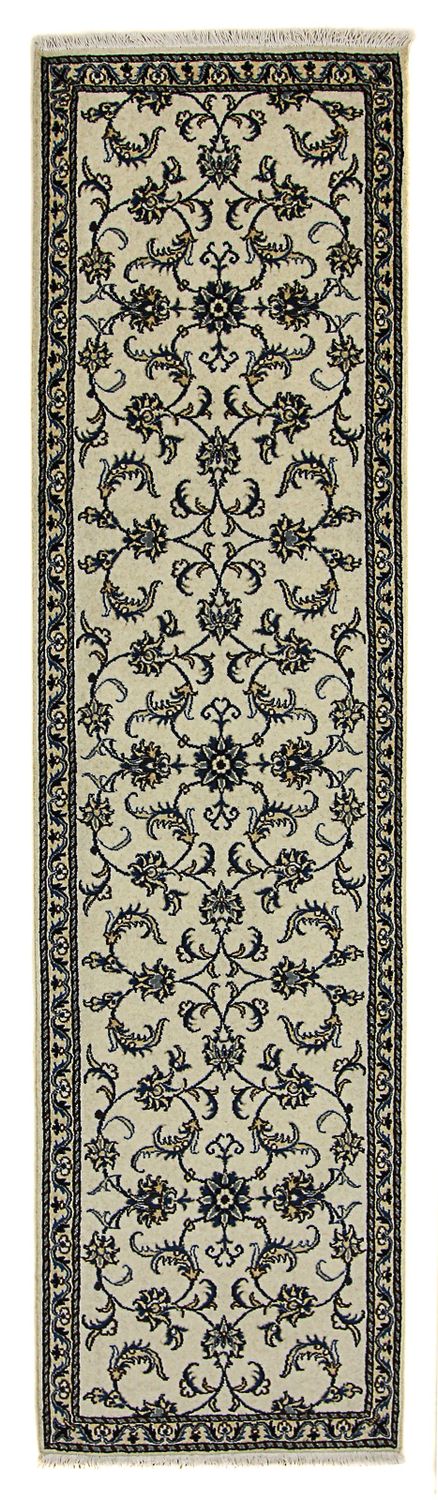 Alfombra de pasillo Alfombra persa - Nain - 296 x 79 cm - beige