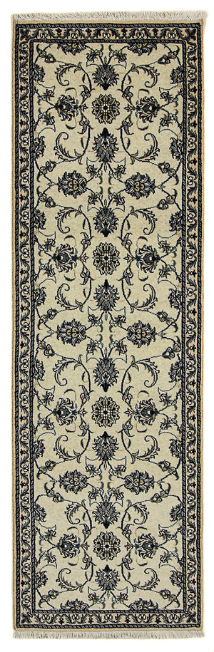 Alfombra de pasillo Alfombra persa - Nain - 253 x 80 cm - beige