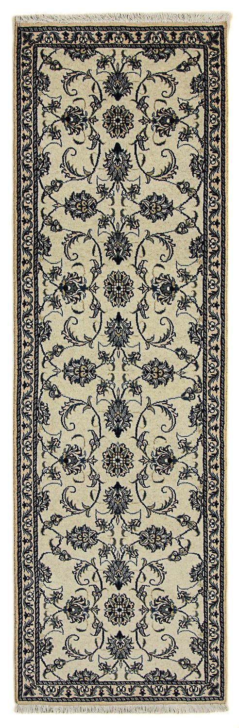 Alfombra de pasillo Alfombra persa - Nain - 253 x 80 cm - beige