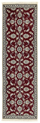 Alfombra de pasillo Alfombra persa - Nain - 256 x 77 cm - rojo oscuro