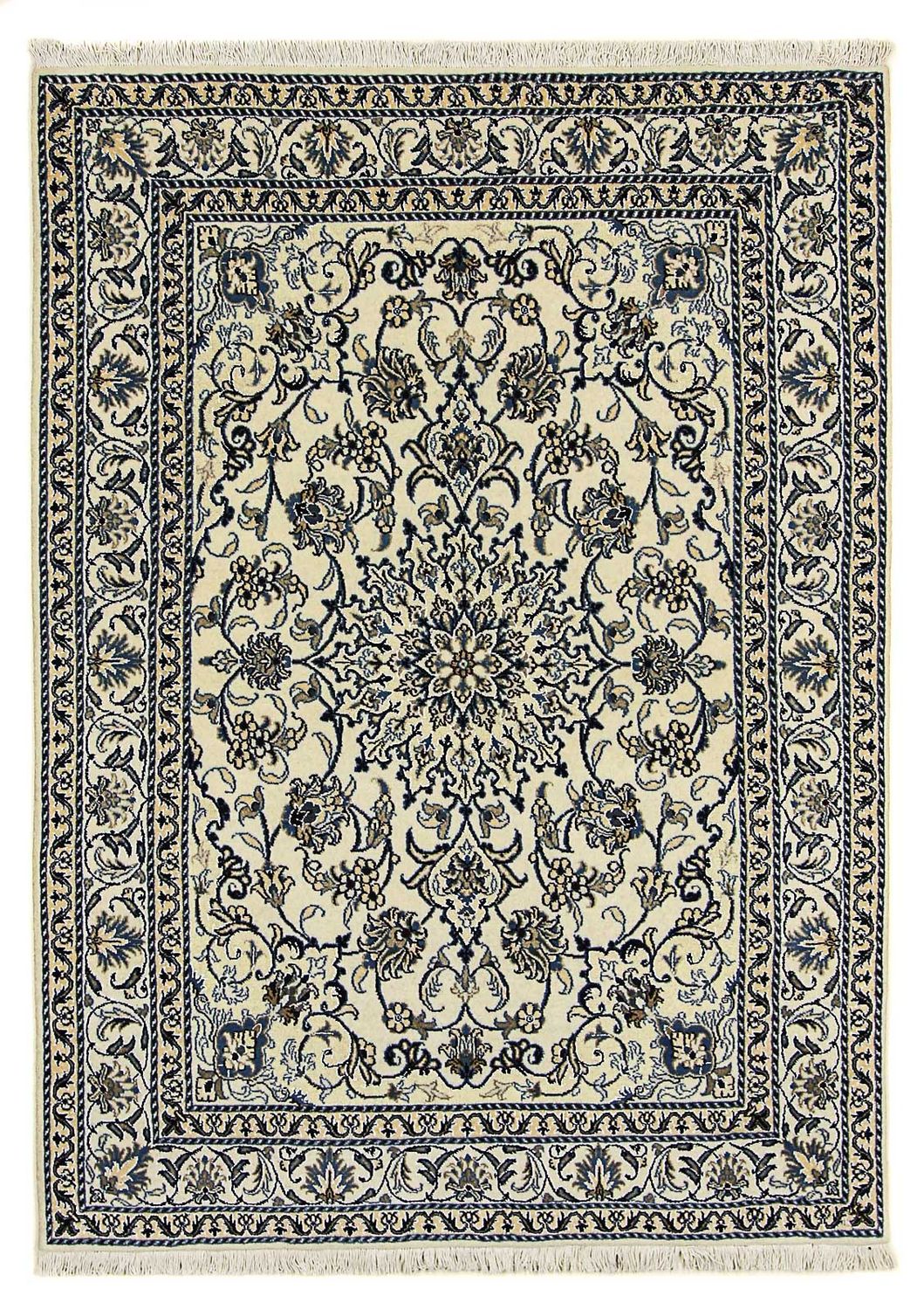 Alfombra persa - Nain - 200 x 148 cm - beige