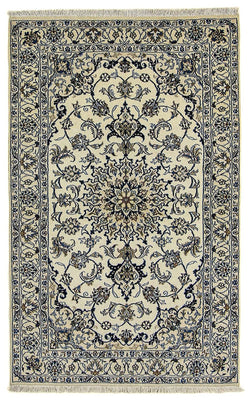 Alfombra persa - Nain - 201 x 125 cm - beige