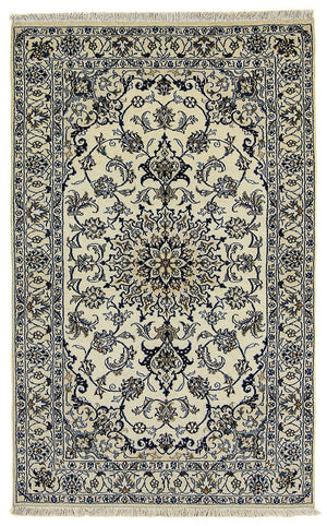 Alfombra persa - Nain - 201 x 125 cm - beige