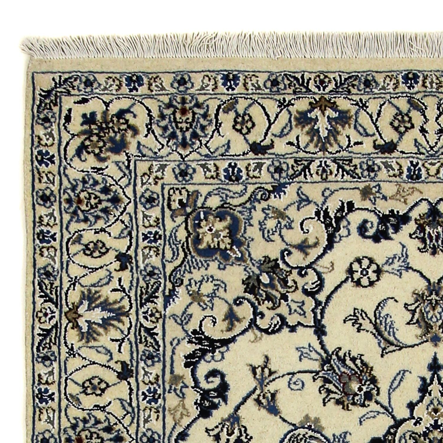 Alfombra persa - Nain - 201 x 125 cm - beige