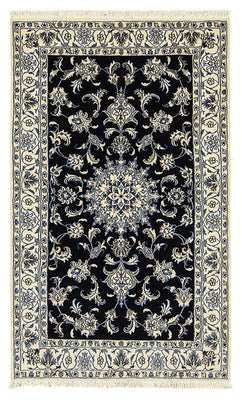 Alfombra persa - Nain - 200 x 120 cm - azul oscuro