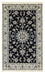 Alfombra persa - Nain - 200 x 120 cm - azul oscuro