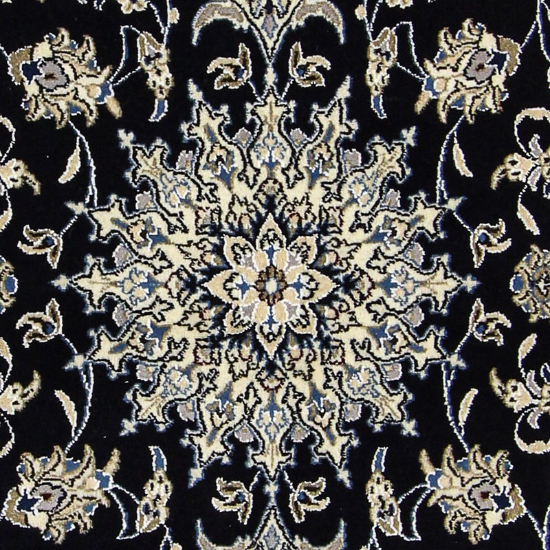 Alfombra persa - Nain - 195 x 147 cm - azul oscuro