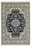 Alfombra persa - Nain - 202 x 142 cm - azul oscuro