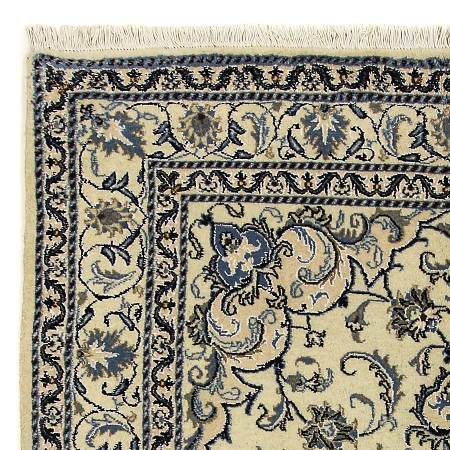 Alfombra persa - Nain - 196 x 150 cm - beige