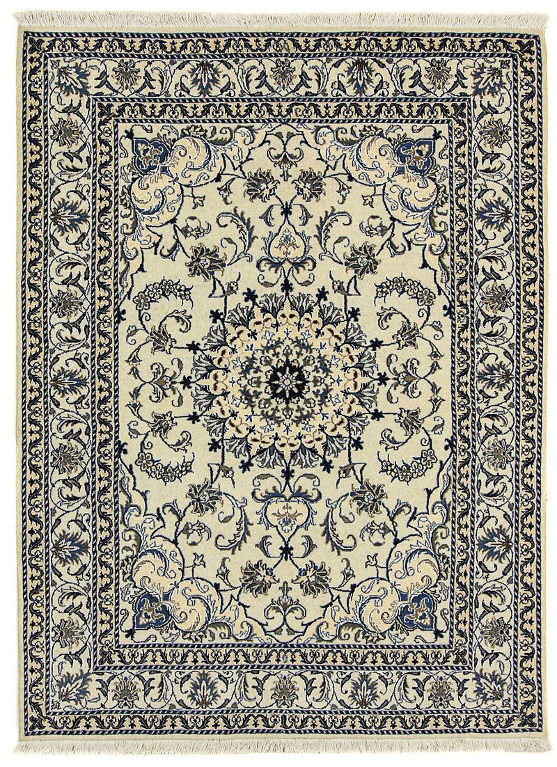 Alfombra persa - Nain - 204 x 150 cm - beige