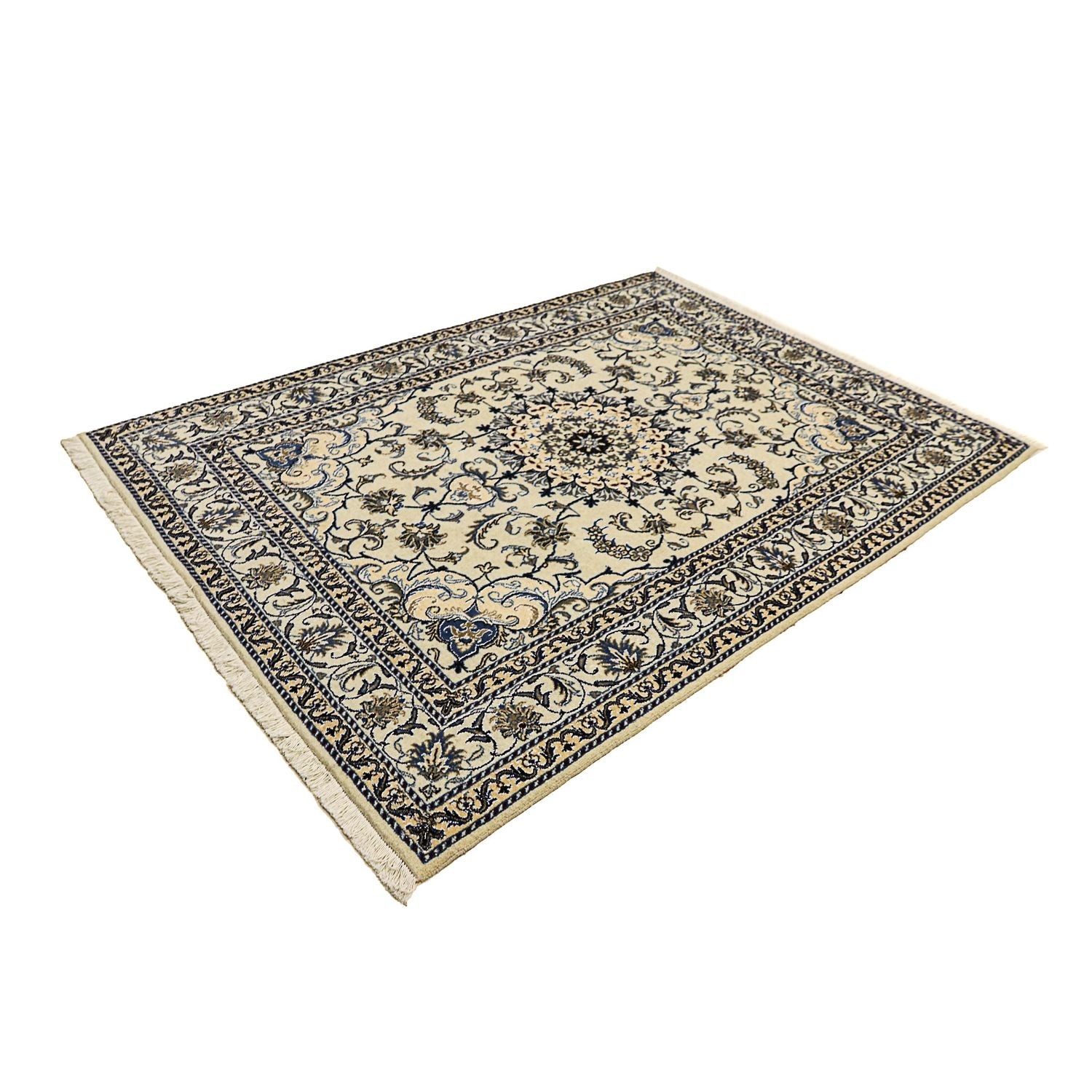 Alfombra persa - Nain - 204 x 150 cm - beige