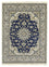 Alfombra persa - Nain - 196 x 145 cm - azul oscuro