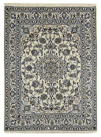 Alfombra persa - Nain - 197 x 147 cm - beige