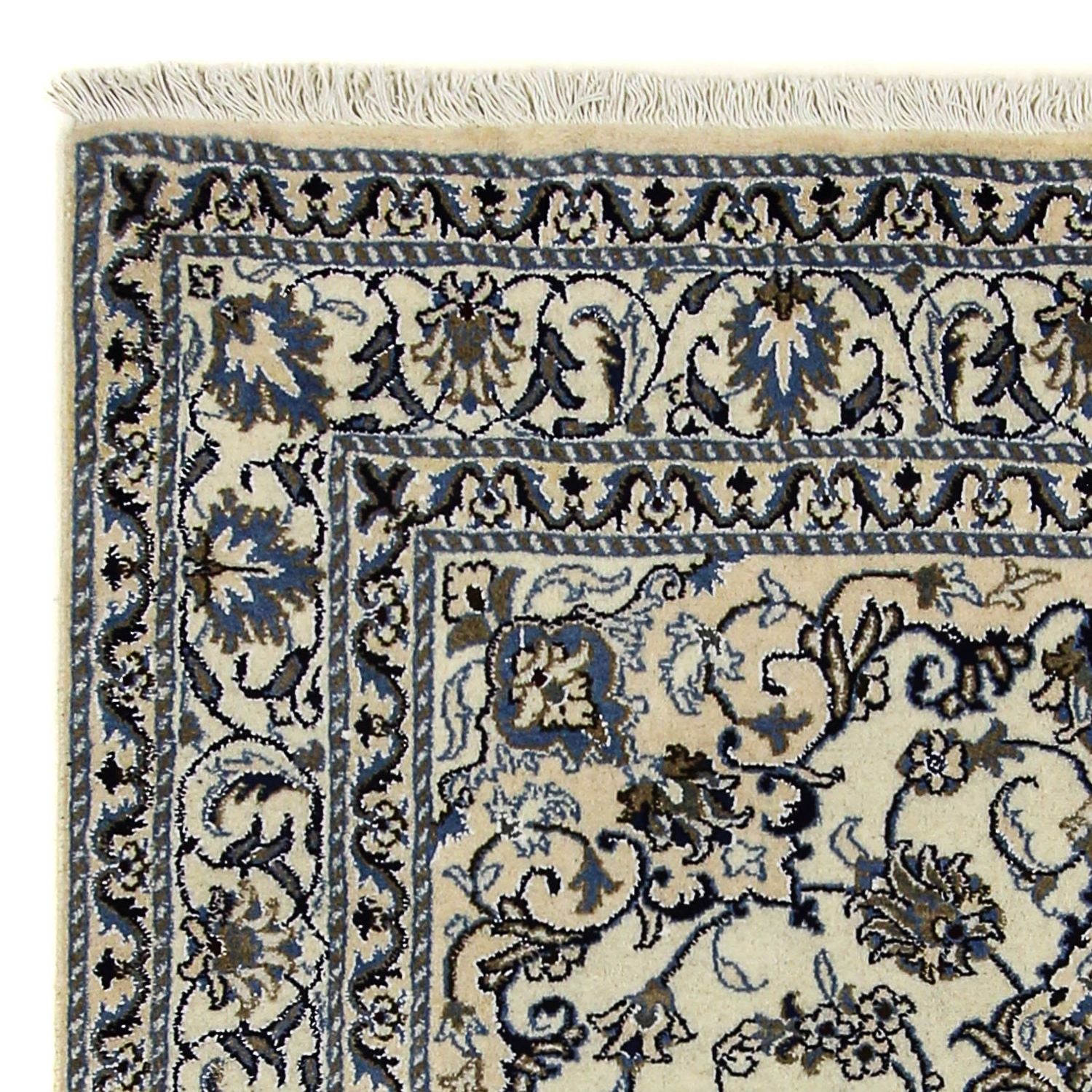 Alfombra persa - Nain - 197 x 147 cm - beige