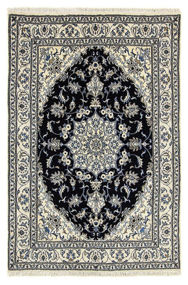 Alfombra persa - Nain - 235 x 165 cm - azul oscuro