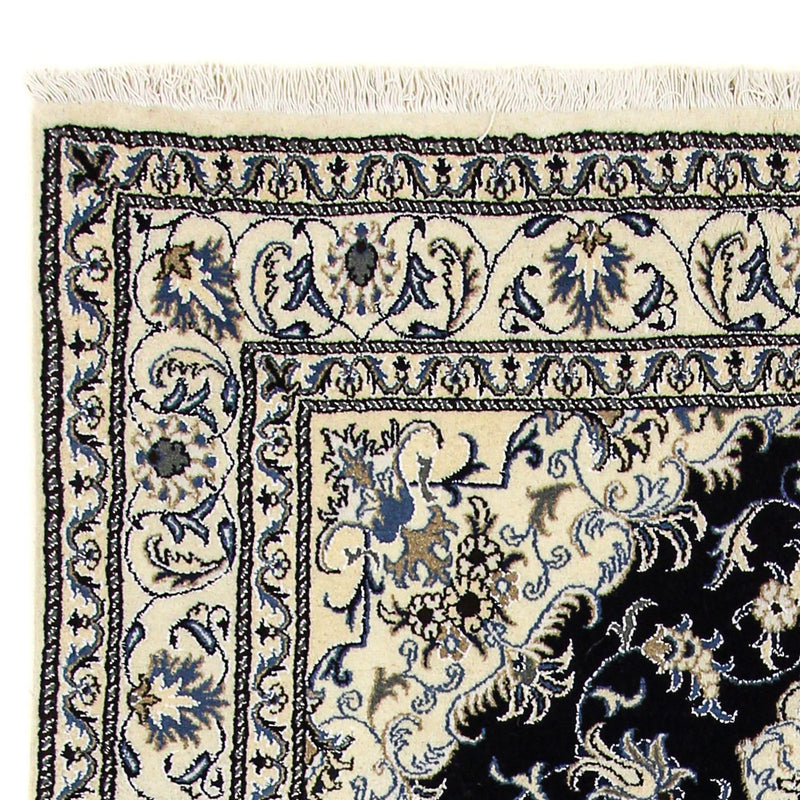 Alfombra persa - Nain - 235 x 165 cm - azul oscuro