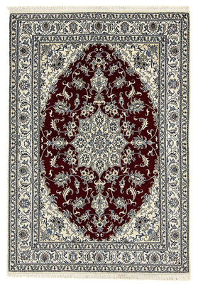 Alfombra persa - Nain - 238 x 165 cm - rojo oscuro