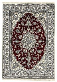 Alfombra persa - Nain - 238 x 165 cm - rojo oscuro
