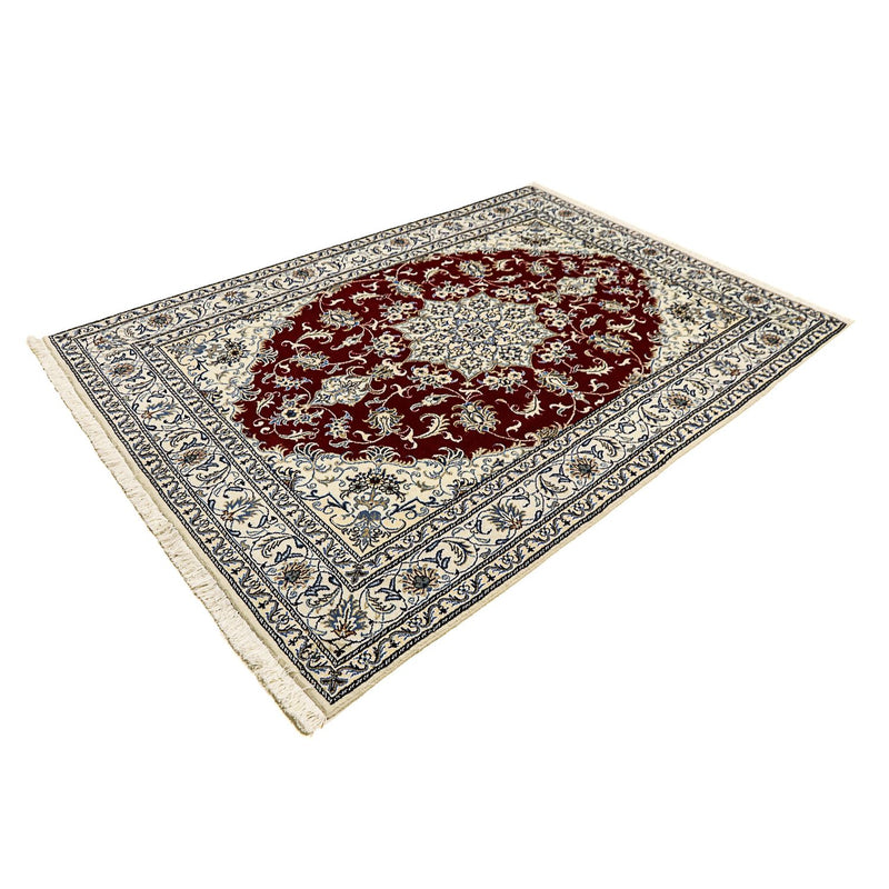 Alfombra persa - Nain - 238 x 165 cm - rojo oscuro
