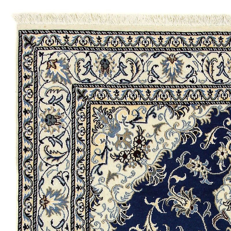 Alfombra persa - Nain - 236 x 168 cm - azul