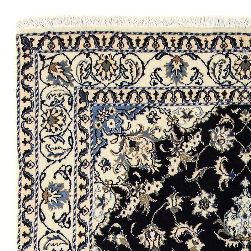 Alfombra persa - Nain - 234 x 168 cm - azul oscuro
