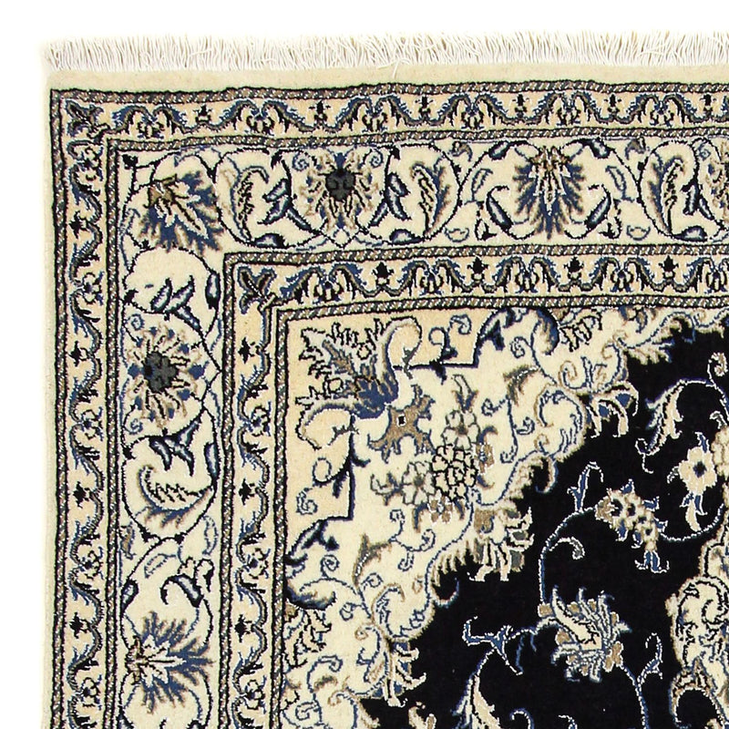 Alfombra persa - Nain - 240 x 166 cm - azul oscuro