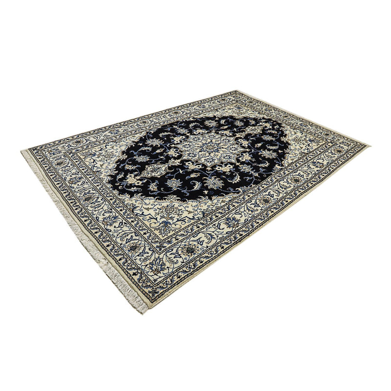 Alfombra persa - Nain - 240 x 166 cm - azul oscuro