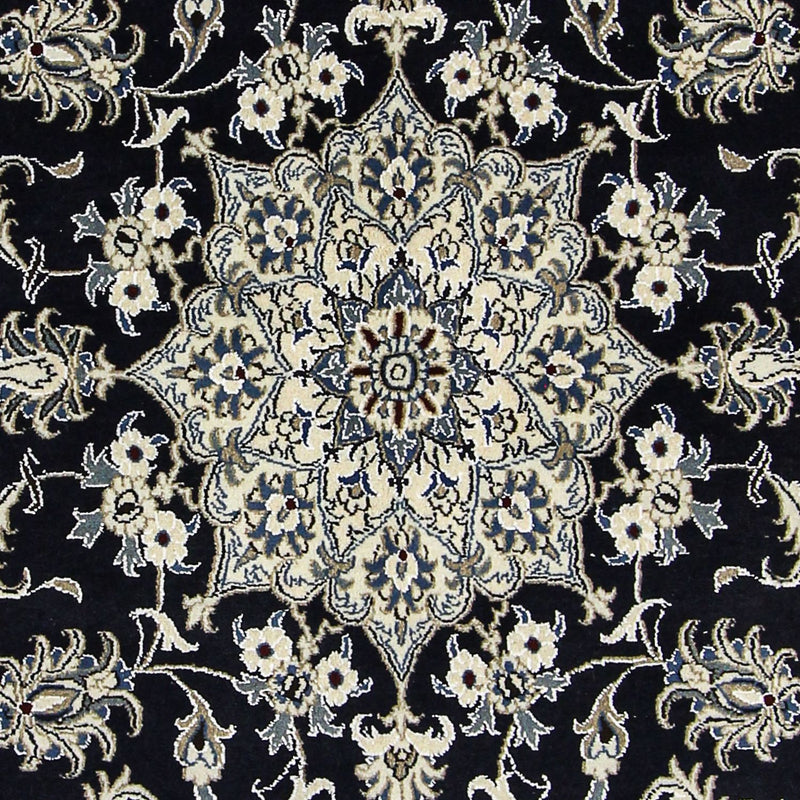 Alfombra persa - Nain - 246 x 164 cm - azul oscuro