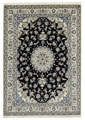 Alfombra persa - Nain - 240 x 170 cm - azul oscuro