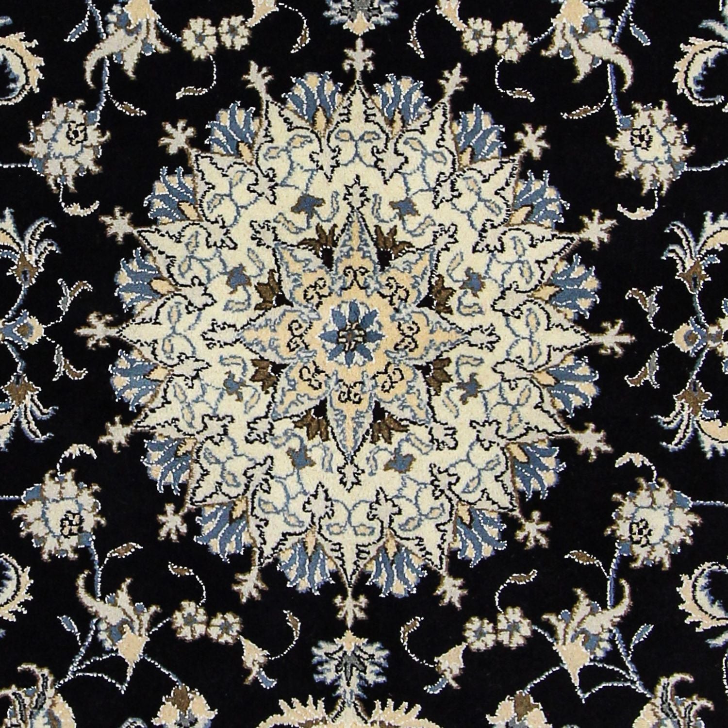 Alfombra persa - Nain - 240 x 170 cm - azul oscuro