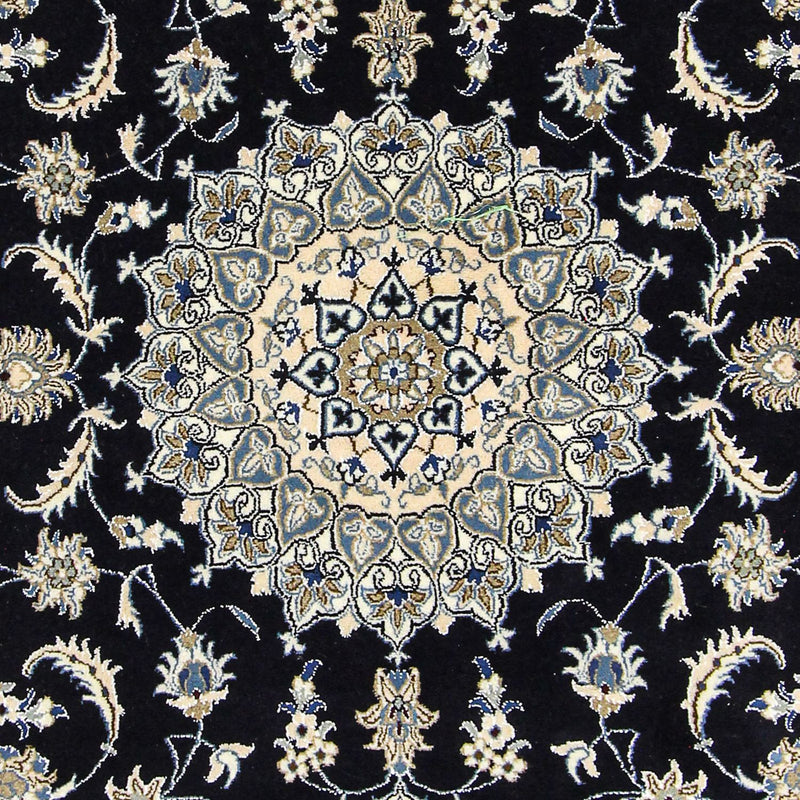 Alfombra persa - Nain - 300 x 200 cm - azul oscuro