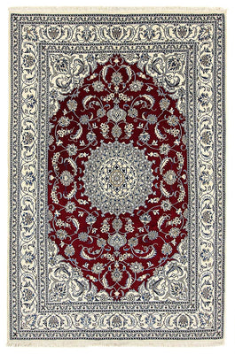 Alfombra persa - Nain - 297 x 200 cm - rojo oscuro