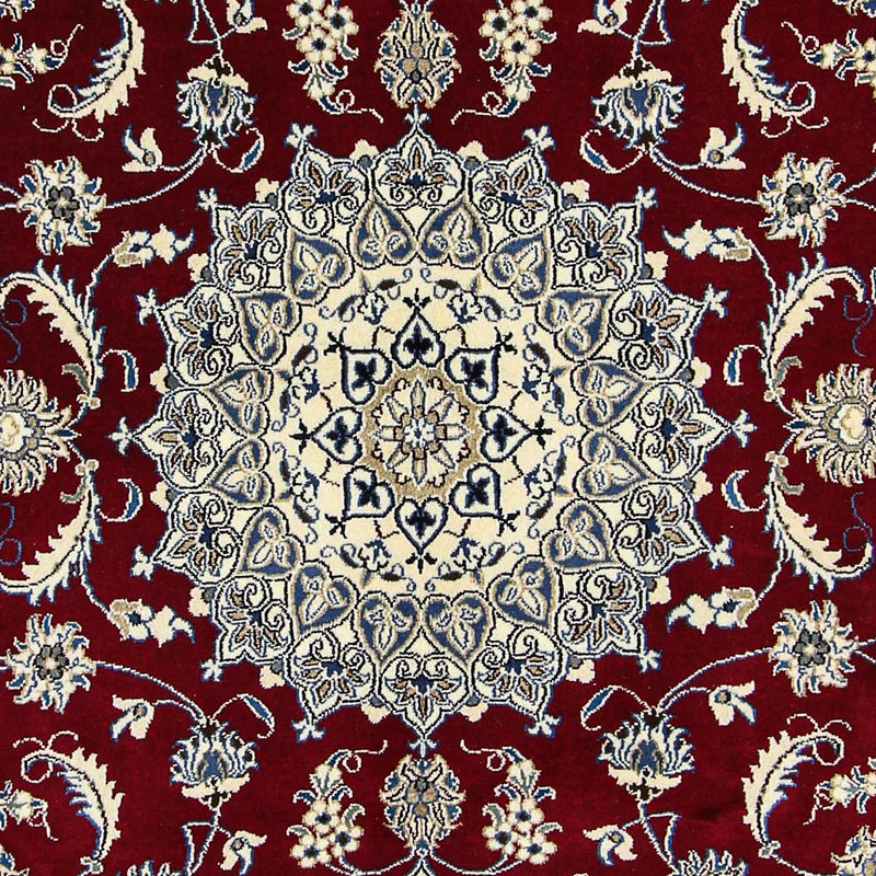 Alfombra persa - Nain - 297 x 200 cm - rojo oscuro